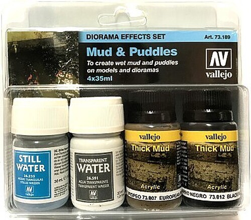 Vallejo Mud & Puddles Diorama Effect (4 Different) - Hobby and Model Paint