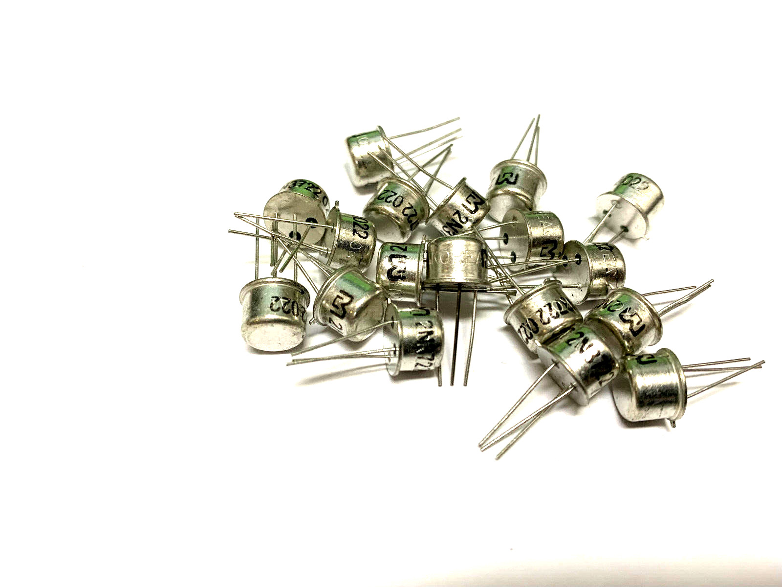 LOT OF 10 2N3722 NPN 100MA, 60V TO-5 (ECG128) TRANSISTOR