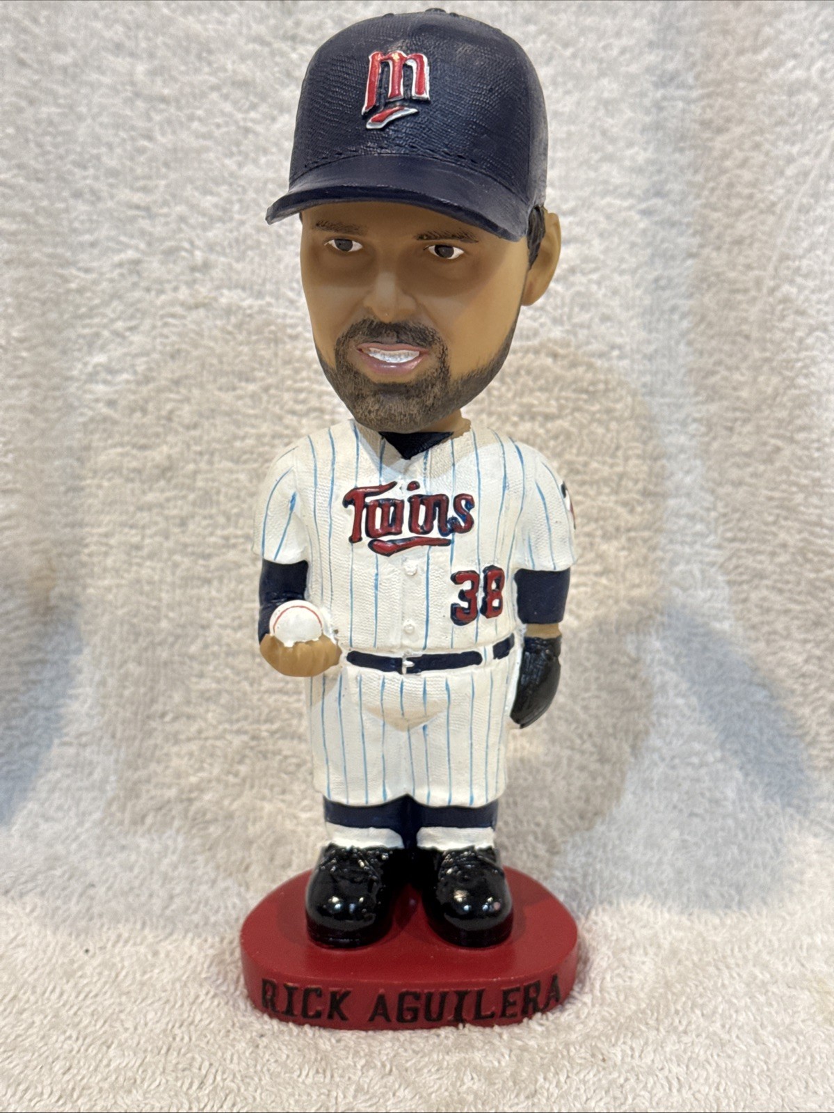 RARE 2009 Rick Aguilera SEASON TICKET Bobblehead, Minnesota Twins, NICE-LOOK!!