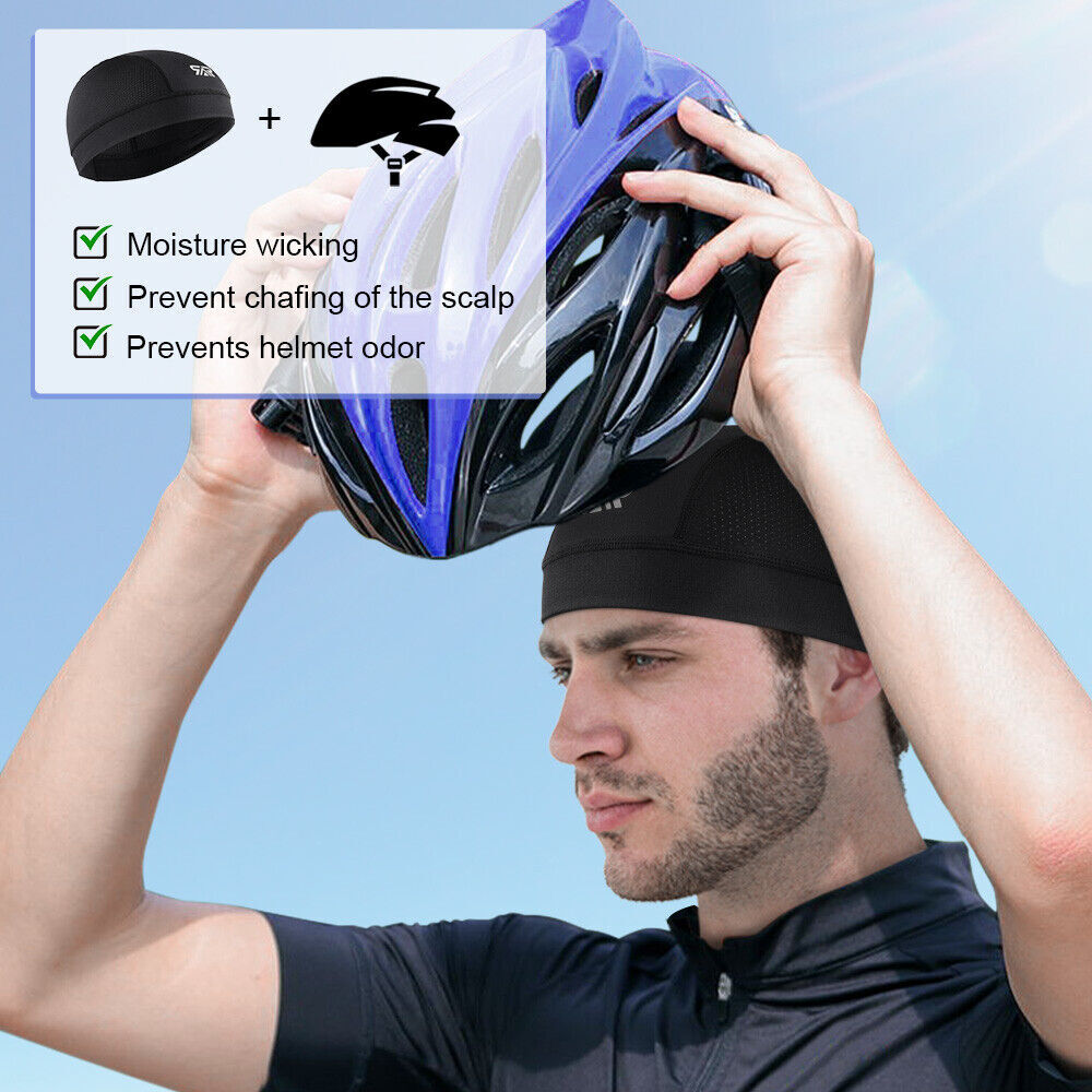 Men Cooling Beanie Hat Wrap Durag Headwear Skull Cap Doo Do Rag Bandana Headband