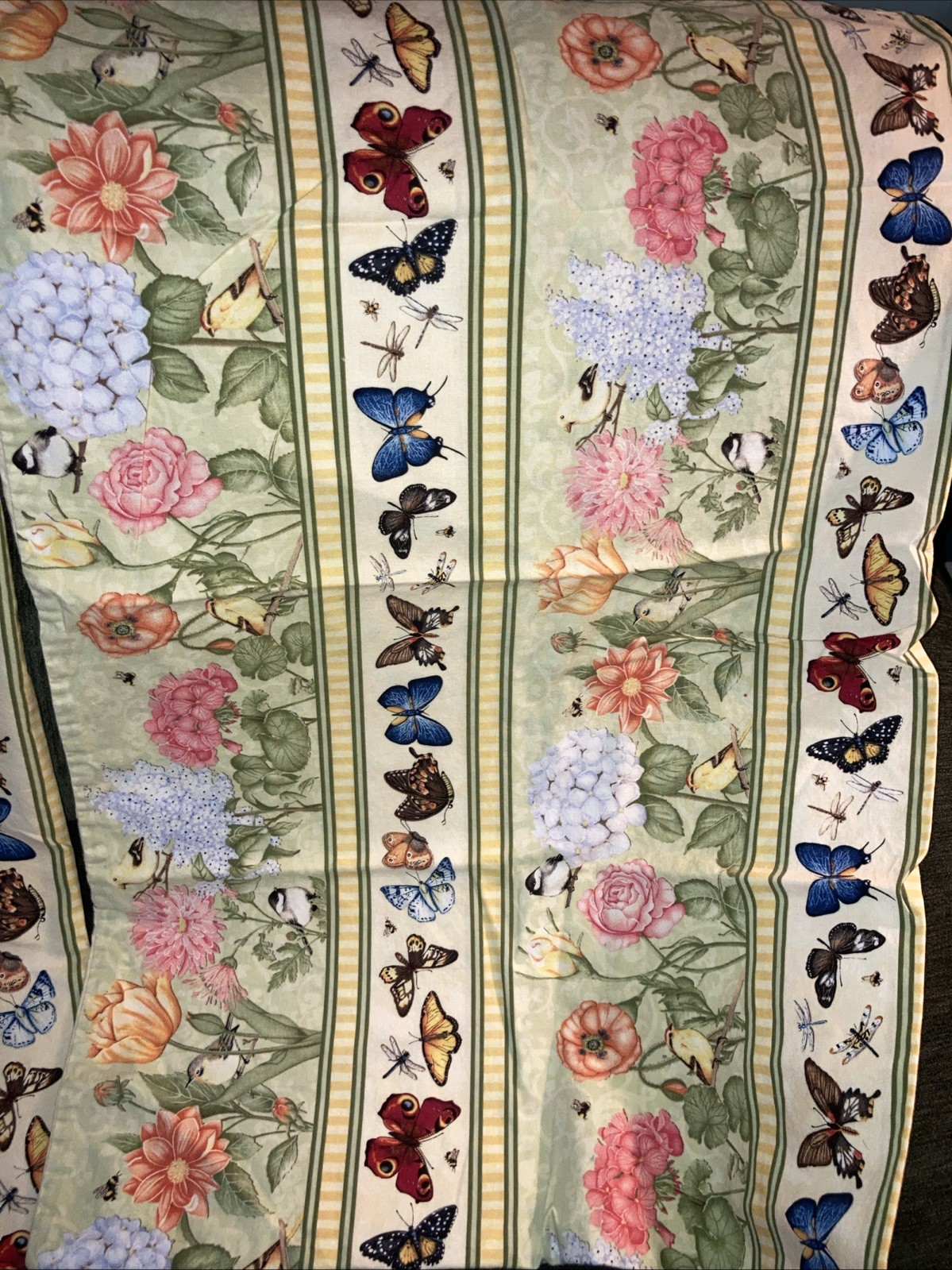 2 Cotton Or C  Blend Handmade  Pillowcases Illuminating Spring Fabric? 20x 31”