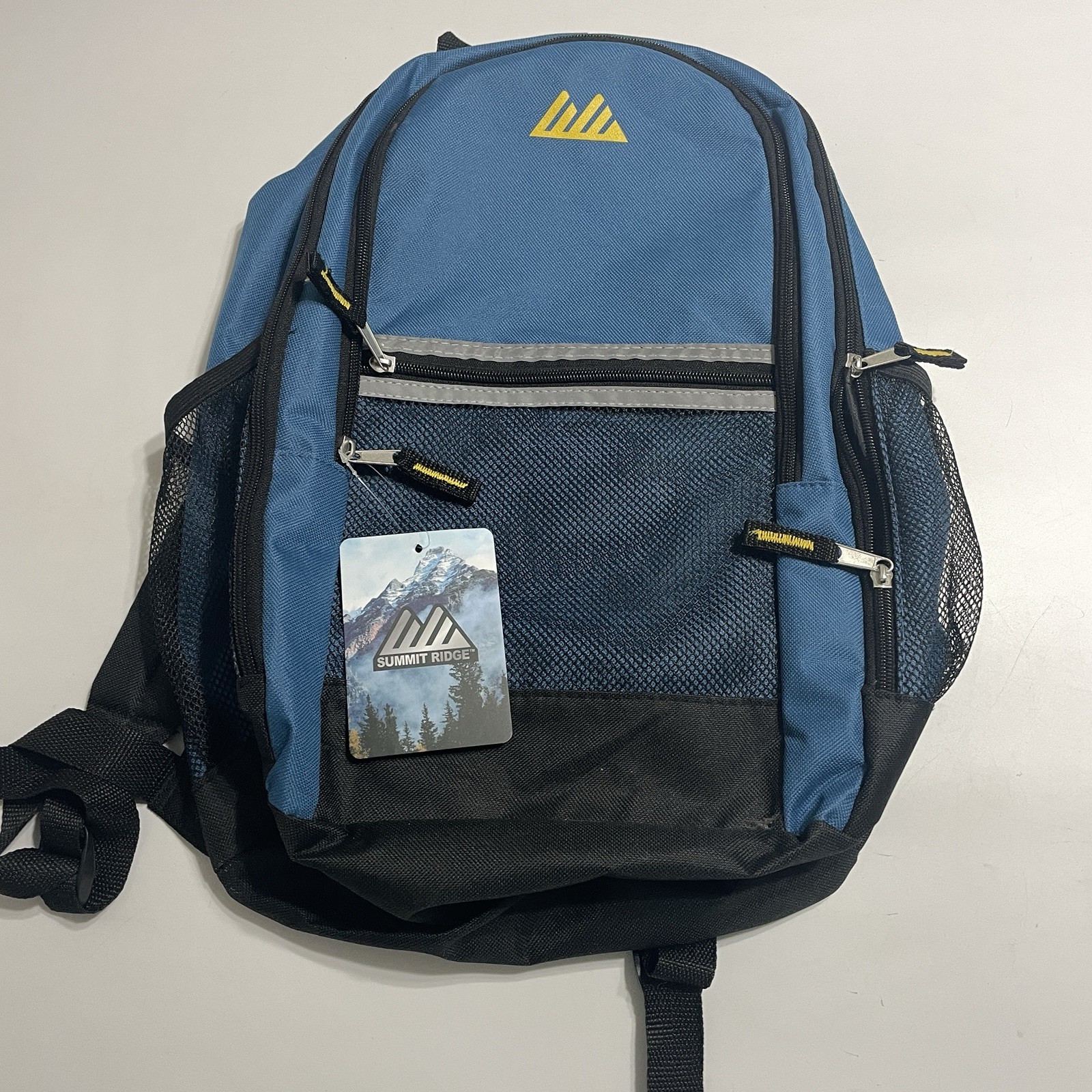 Summit Ridge Blue Black Back Pack 18x15 NWT