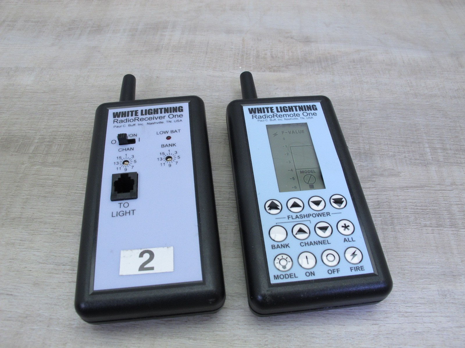 White Lightning Radio Remote Control - Transmit / Receive PAIR