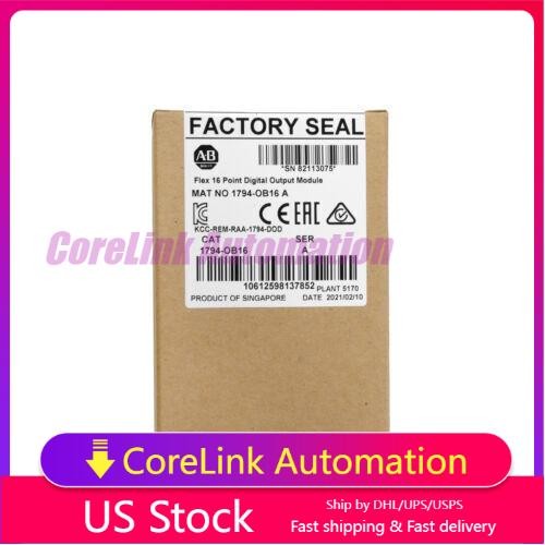 AB 1794-OB16 FLEX 16-Point Digital Output Module New Sealed PLC