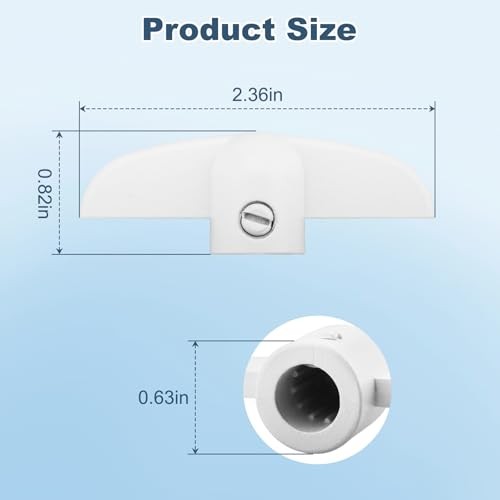 Casement Window Operator Handle H 3715,3/8" Window Crank Handle Withe