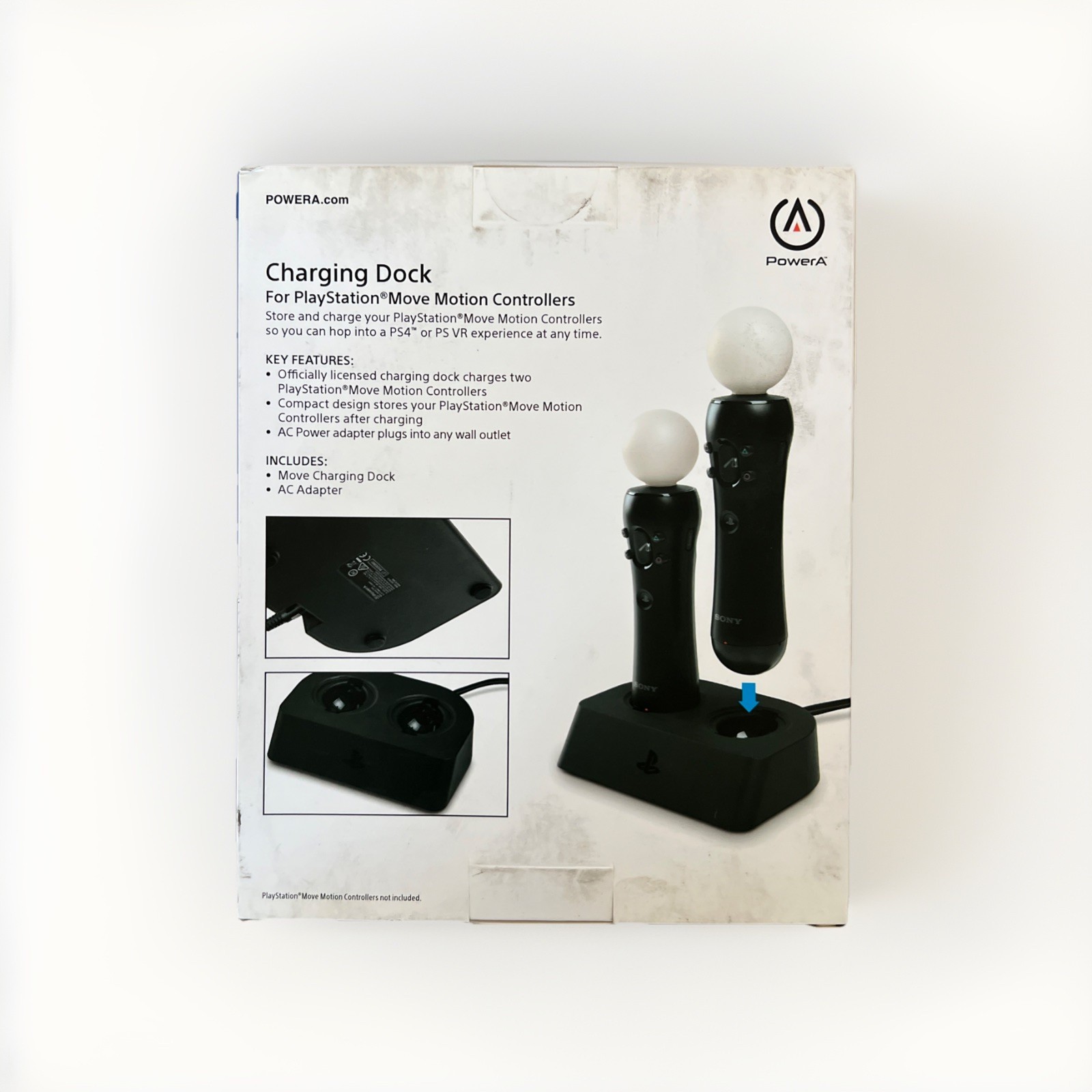 PowerA Charging Dock for PS4 VR Move Motion Controllers – Black – New, Sealed