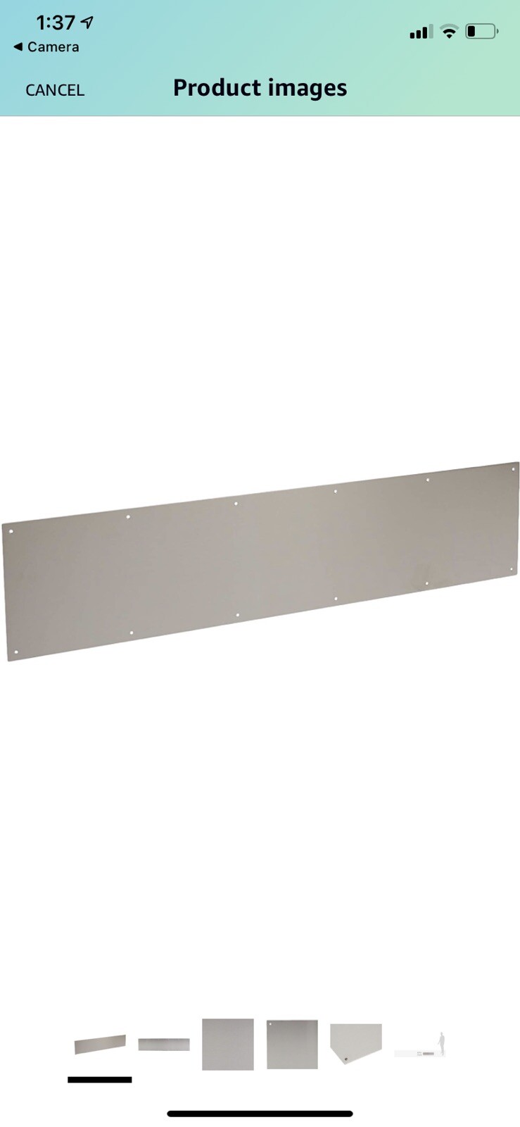 SCHLAGE 515010 Satin Stainless-Steel Commercial Kick Plate, 8" x 34"
