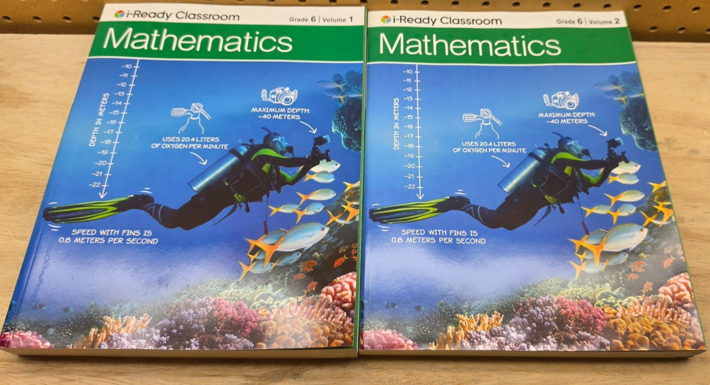 i-Ready Classroom Mathematics Grade 6 Volume 1 & 2  Workbook Students  NEW