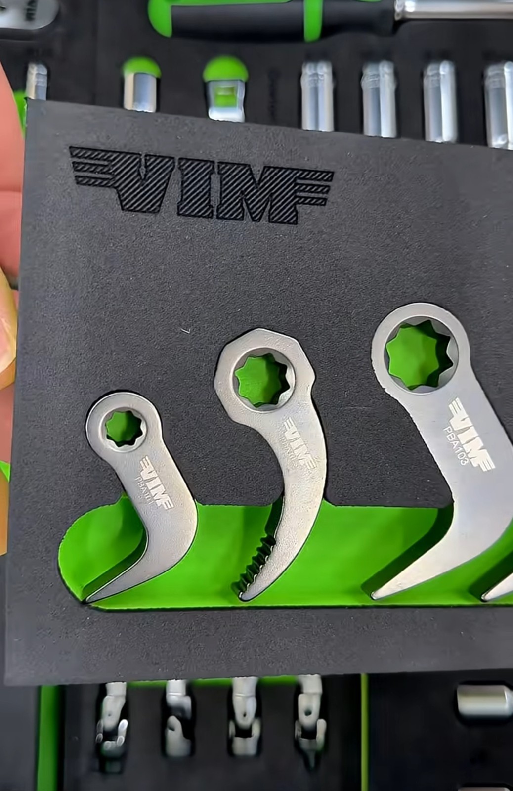 VIM Tools VMPBA100 5Pc Pry Bar Attachment Set 1/4 3/8 1/2 Ratchet Tool Kit