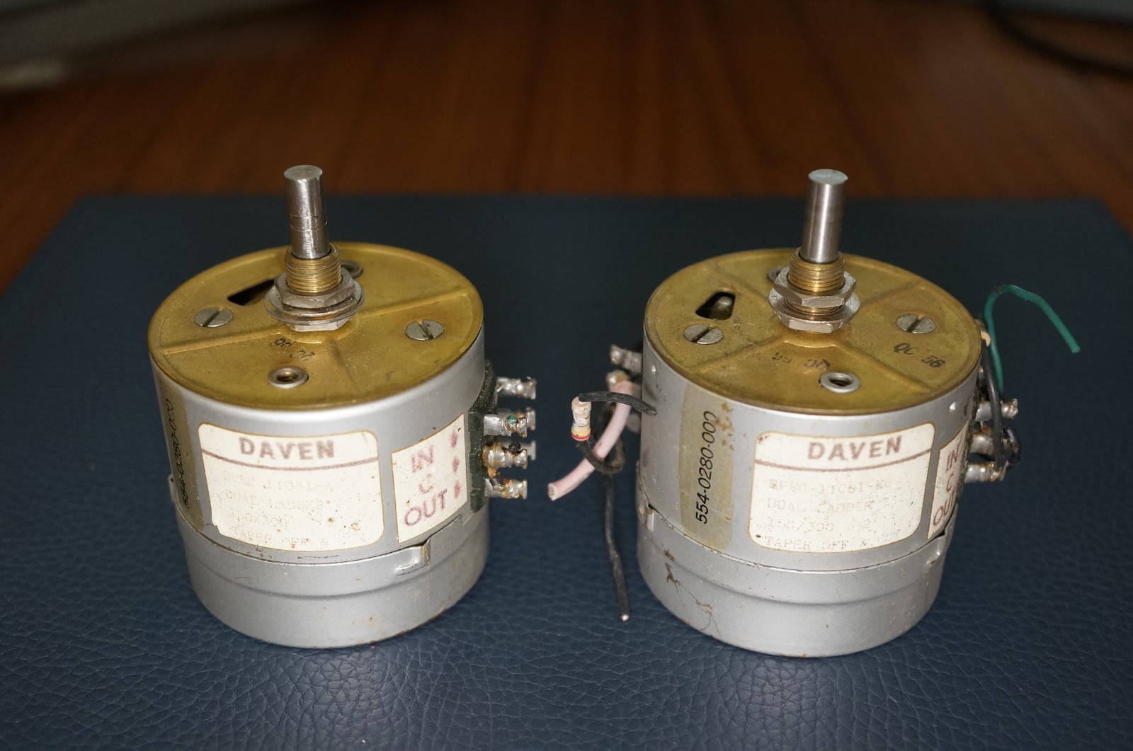 2  Daven Western Electric SPEC 11061-KU 150/300 Ohm 2db CUE Potentiometer