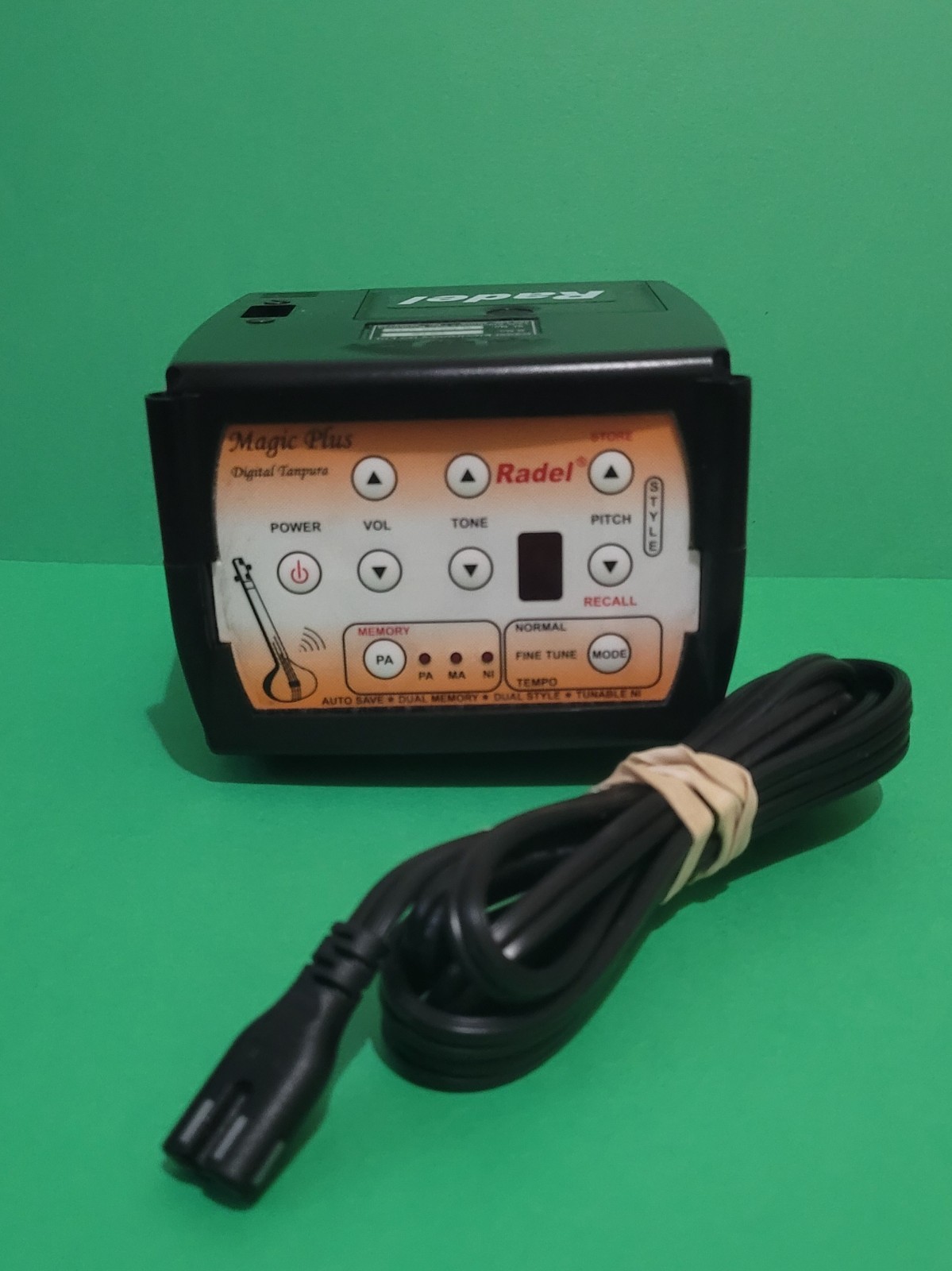 Radel Digital Electronic Tanpura Magic Plus #1016 Black - Great Condition.