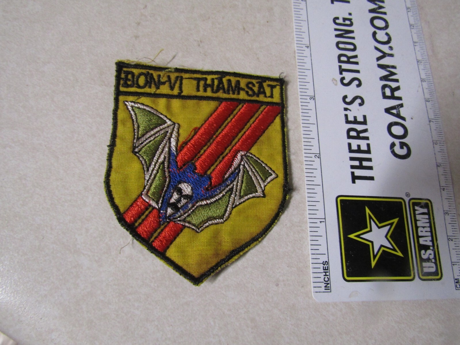 MILITARY PATCH SEW ON OLD VIETNAM ERA DON VI THAM SAT RECON REACTION FORCE
