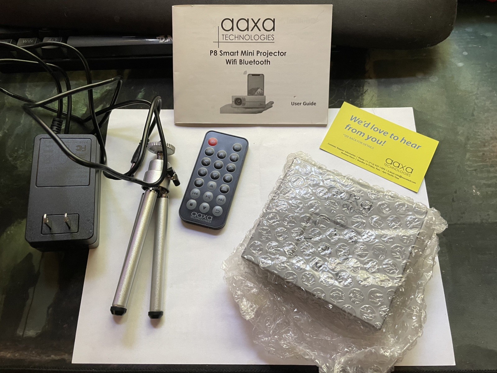 AAXA Technologies P8 Smart Mini Projector 4th Gen Texas Instruments DLP Imager
