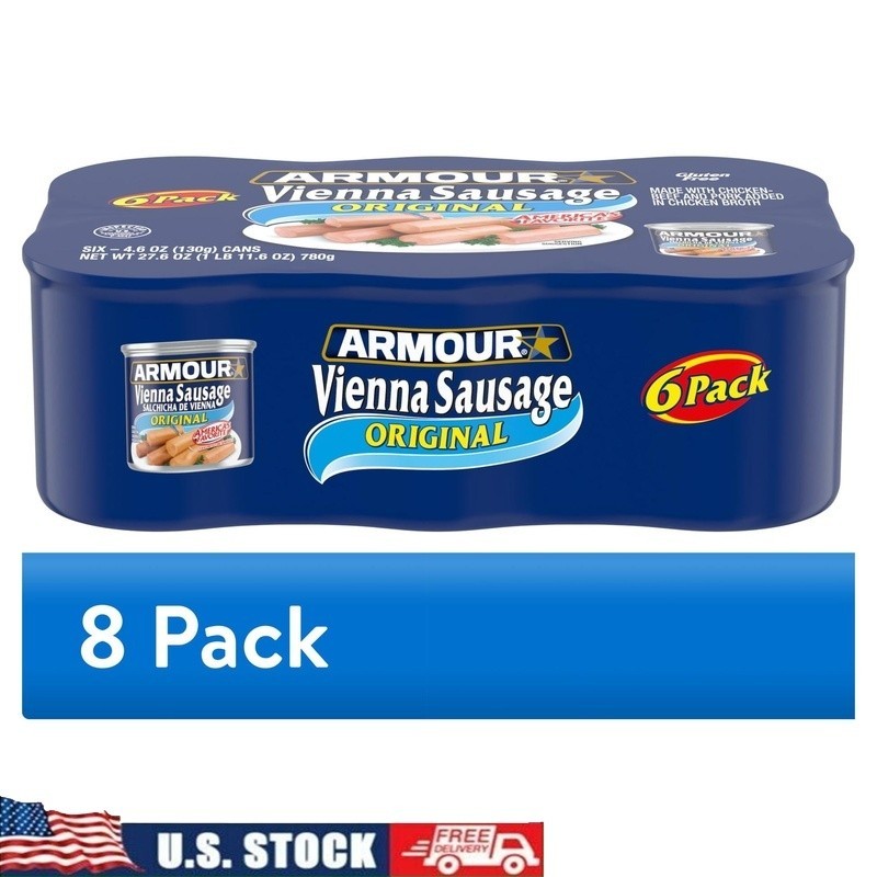 Gluten Free Vienna Sausages Original Flavor Canned Meat Ready to Eat New
