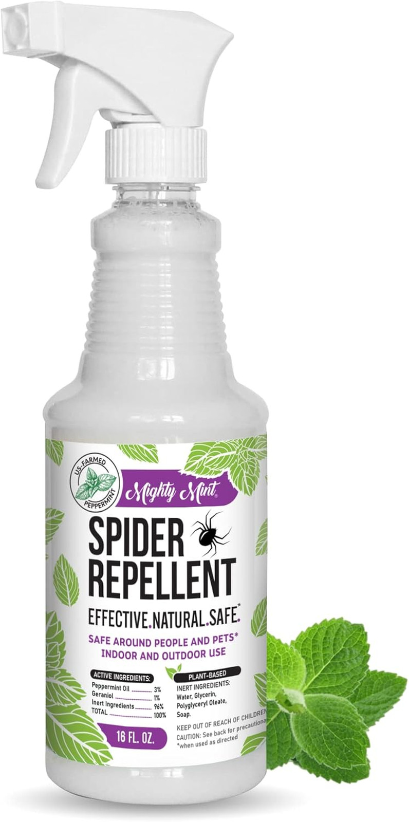 16Oz Spider Repellent Peppermint Oil - Natural Spray for Spiders and Insects - K