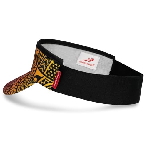 Lightweight Performance Running Sun Visor One Size Black Tribal