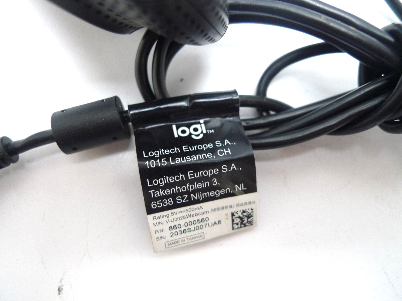 Logitech Logi V-U0028 HD 1080p USB Wired Webcam