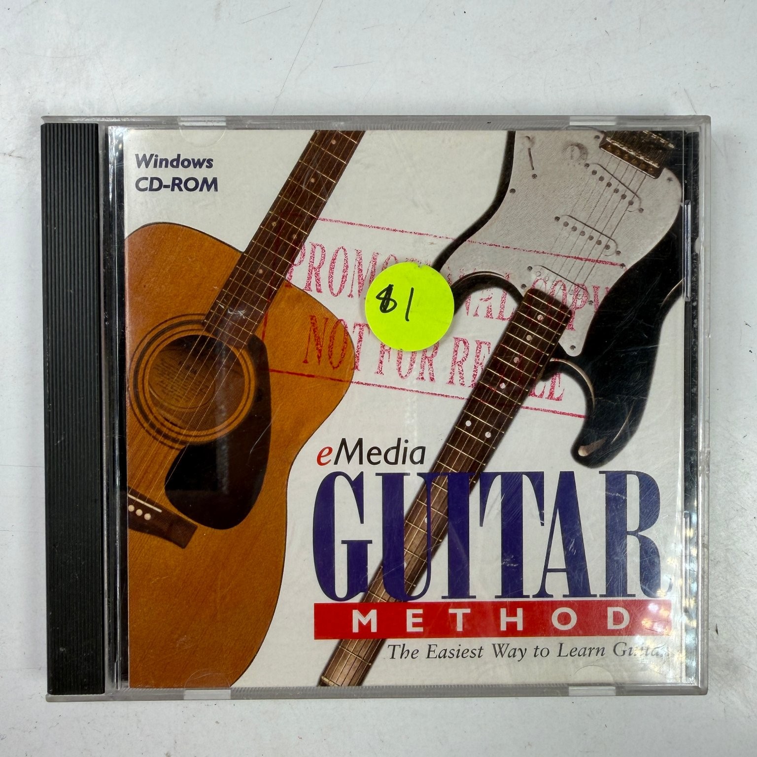 eMedia GUITAR METHOD Software Windows CD-ROM Learn Guitar 1995