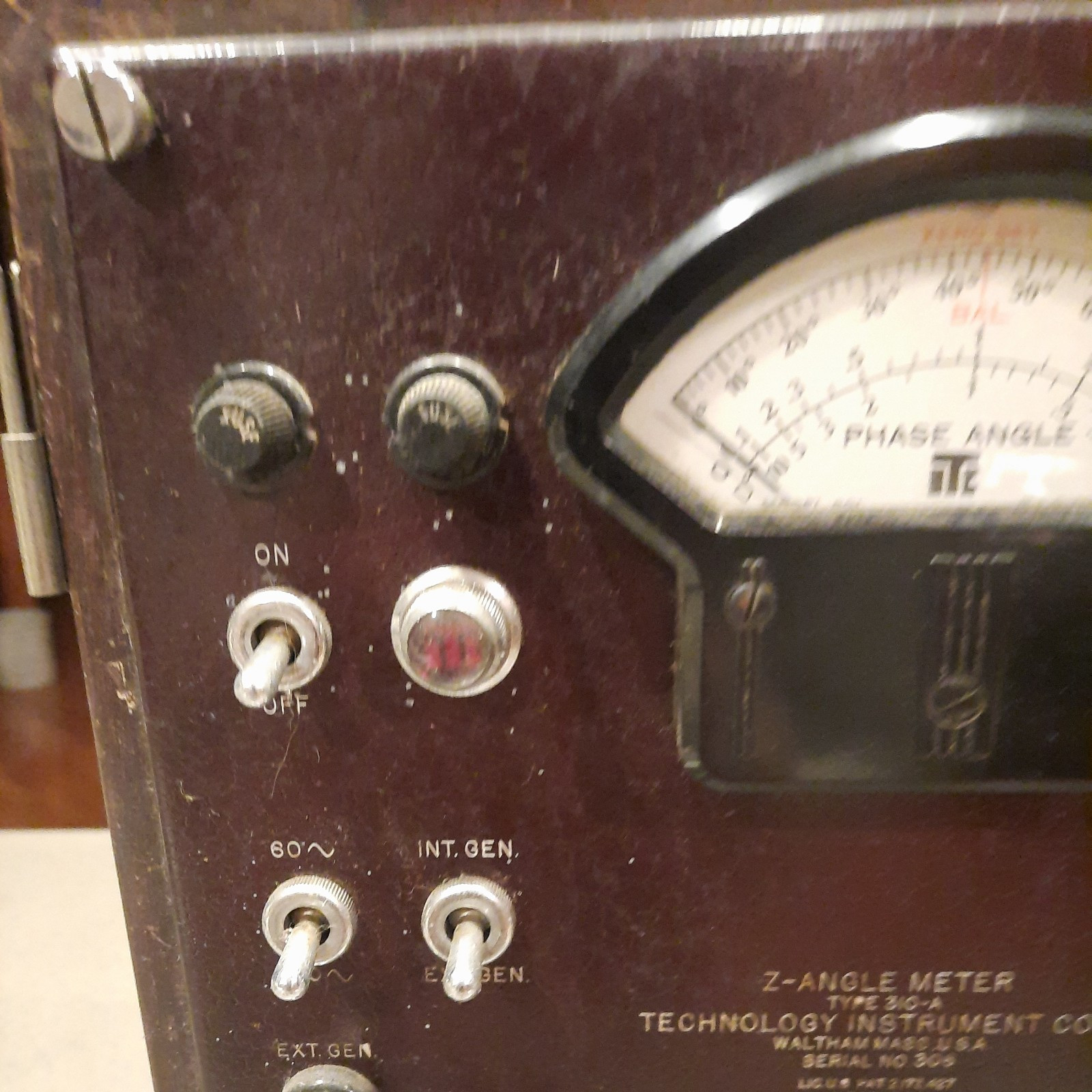 Vintage Audio Test Instrument Z Angle Meter 310-a