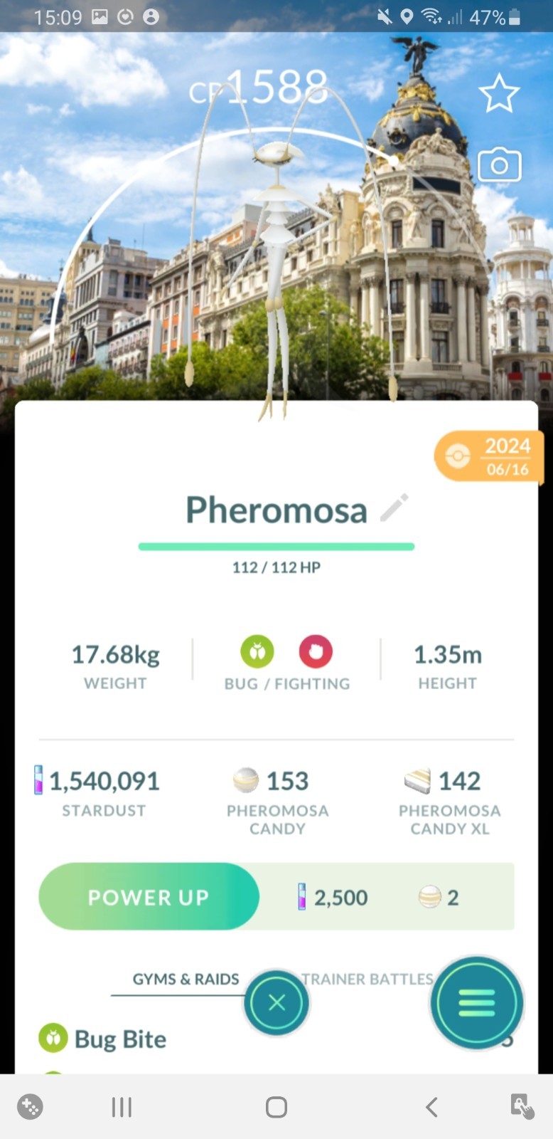 Pheromosa Madrid Background 2024 ✨Pokemon Go✨