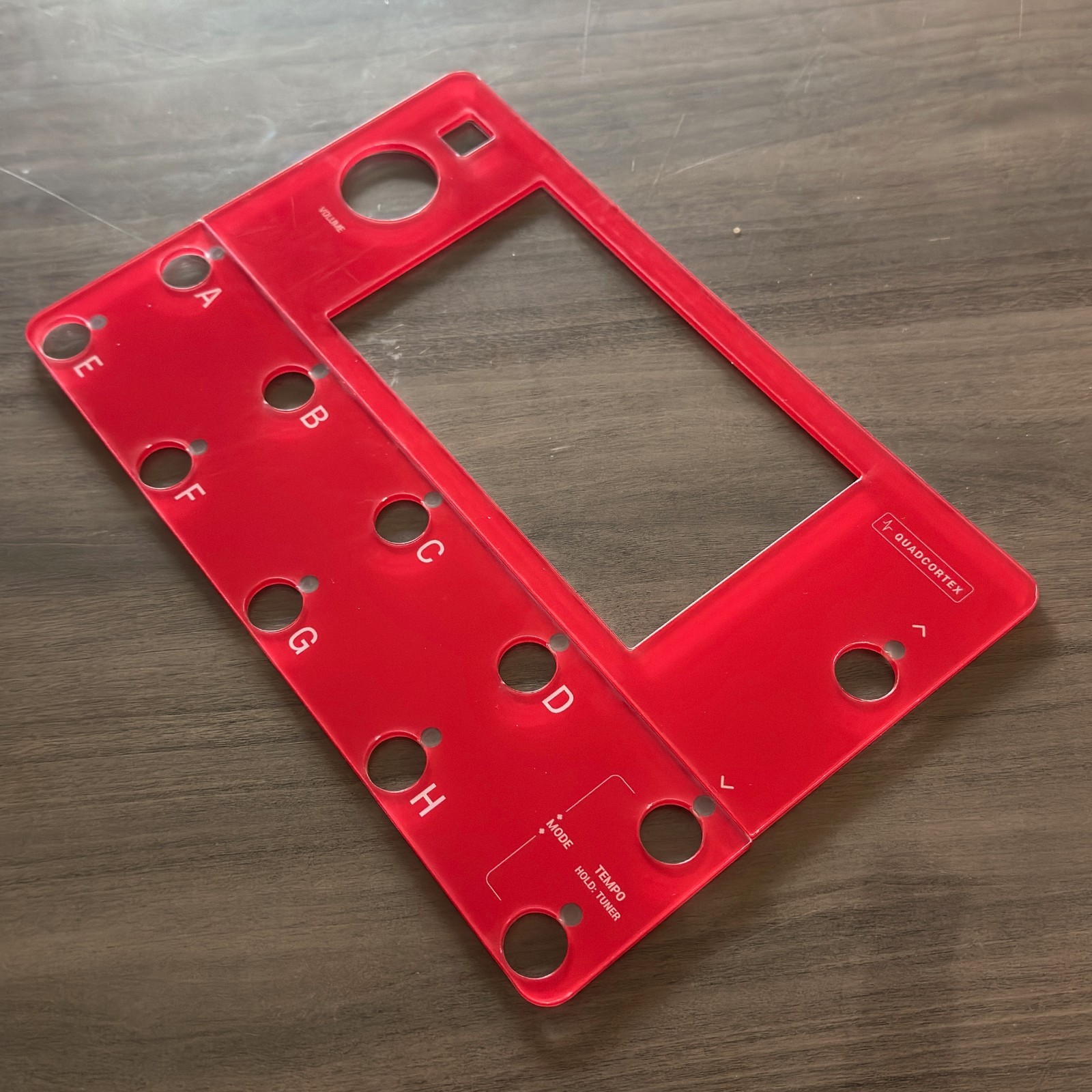 Neural DSP QUAD CORTEX Premium Acrylic Protective Cover Red