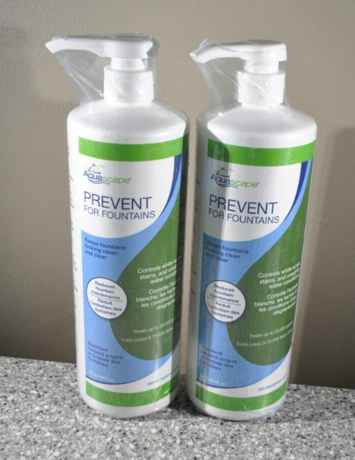 2~AQUASCAPE #96075 PREVENT for FOUNTAINS 32 oz/ea Treats up to 20,000 gal/ea