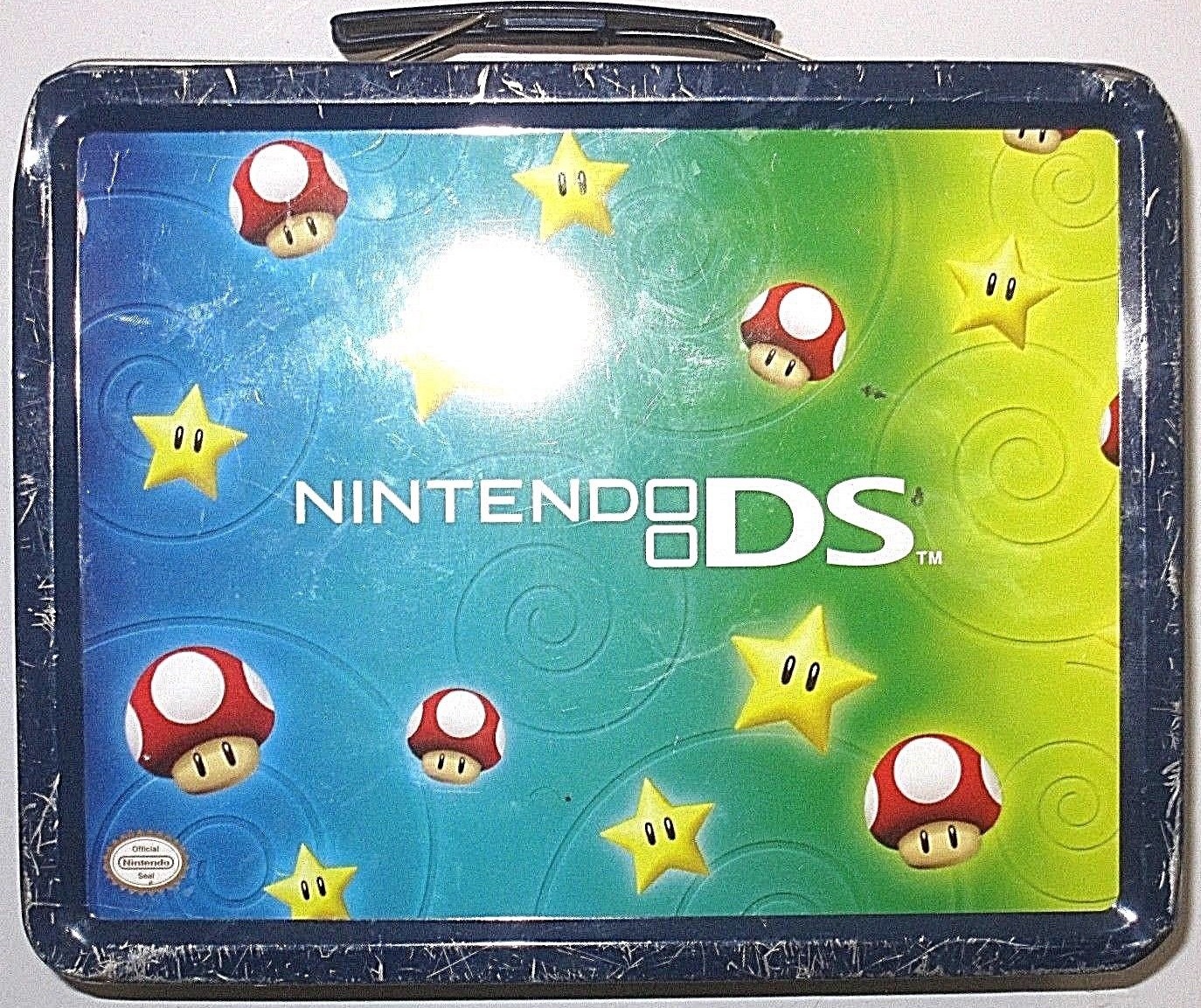 Nintendo DS Lite Tin Starter Kit Stars And Mushrooms