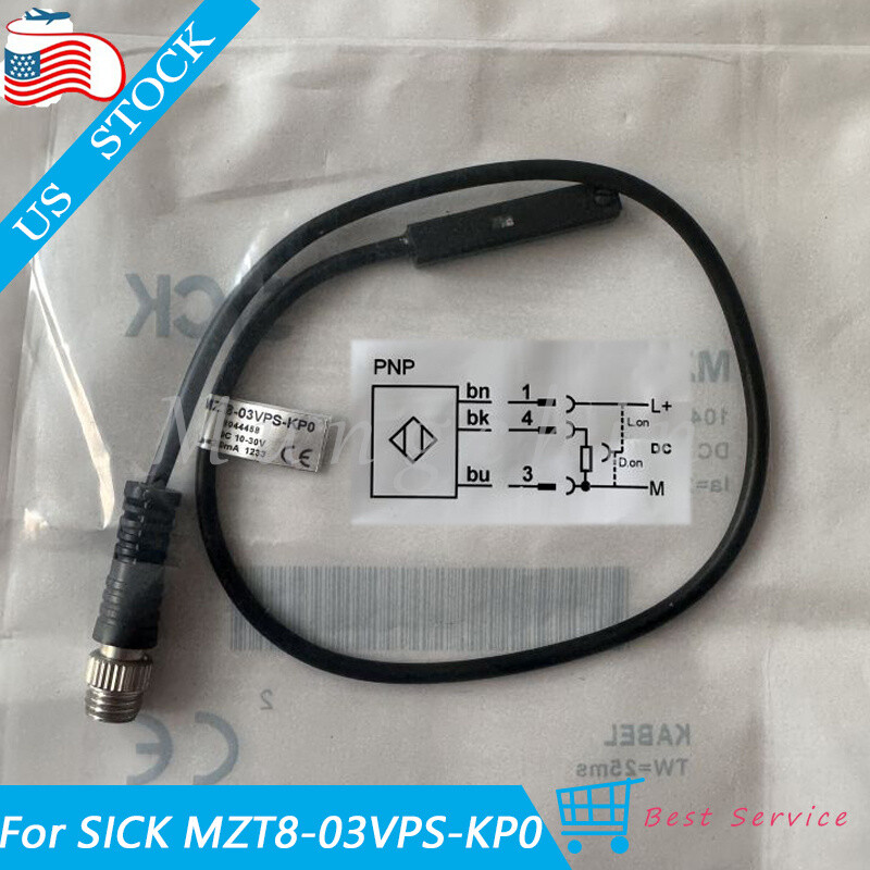 New For SICK MZT8-03VPS-KP0 1044458 Proximity Sensor 10-30VDC 200mA 3-Pins