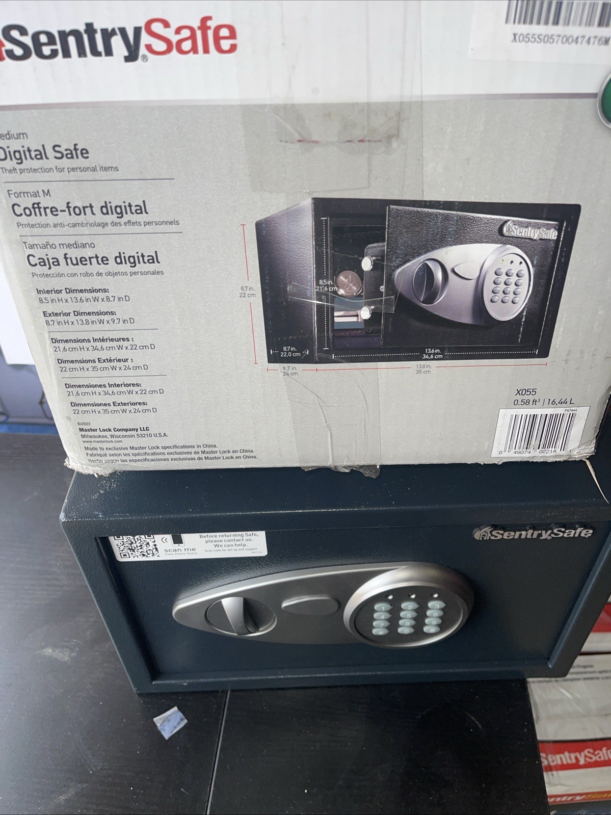 SentrySafe Security Safe with Digital Keypad Lock 0.58 cu. ft. X055 (OB)