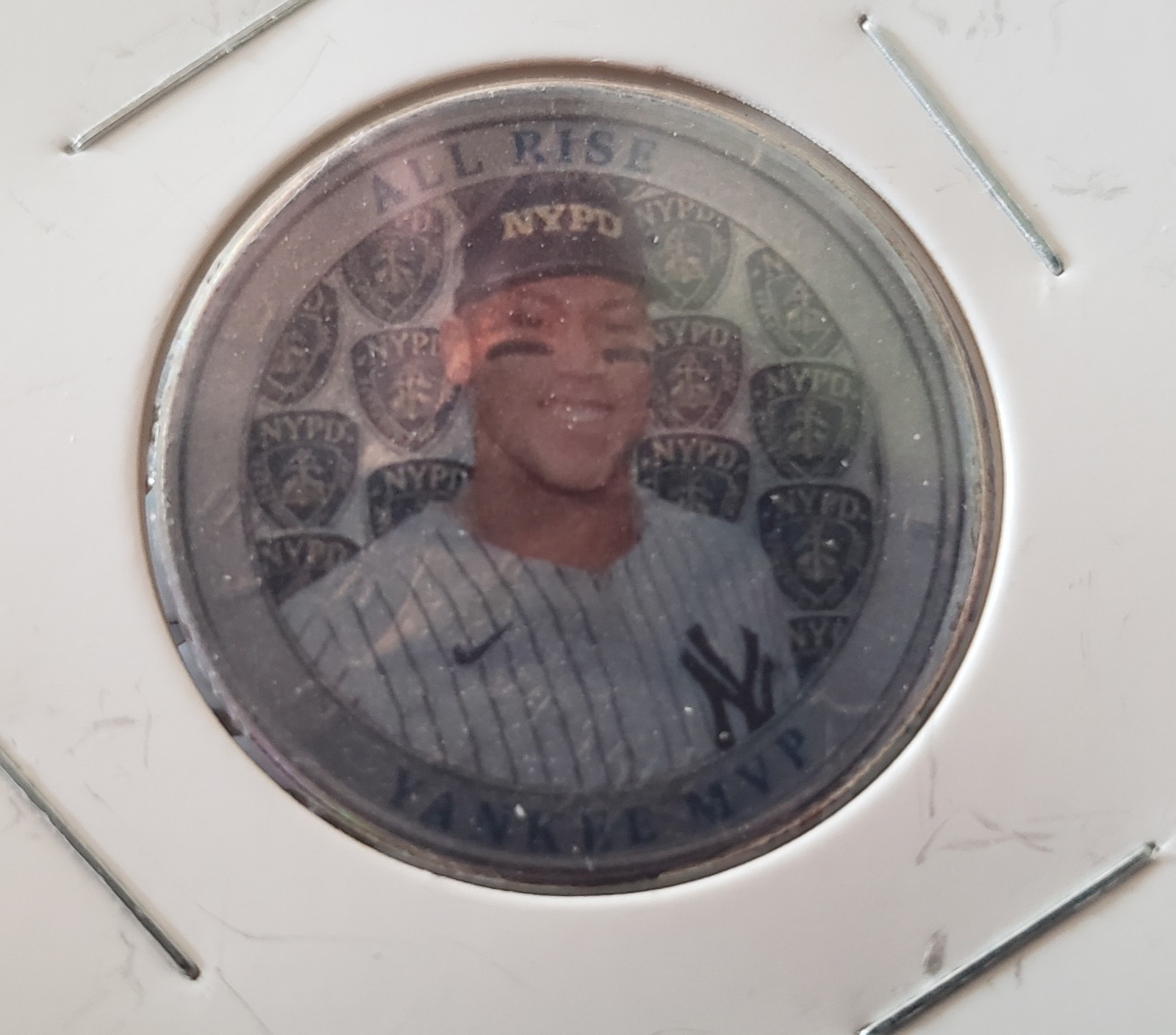 Kennedy Half Dollar AARON JUDGE MVP NYPD SALUTE COIN