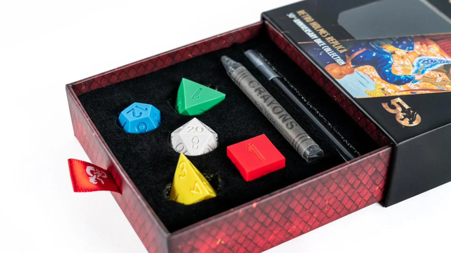 FanRoll D&D 50th Anniversary: Retro Holmes Replica Dice Set