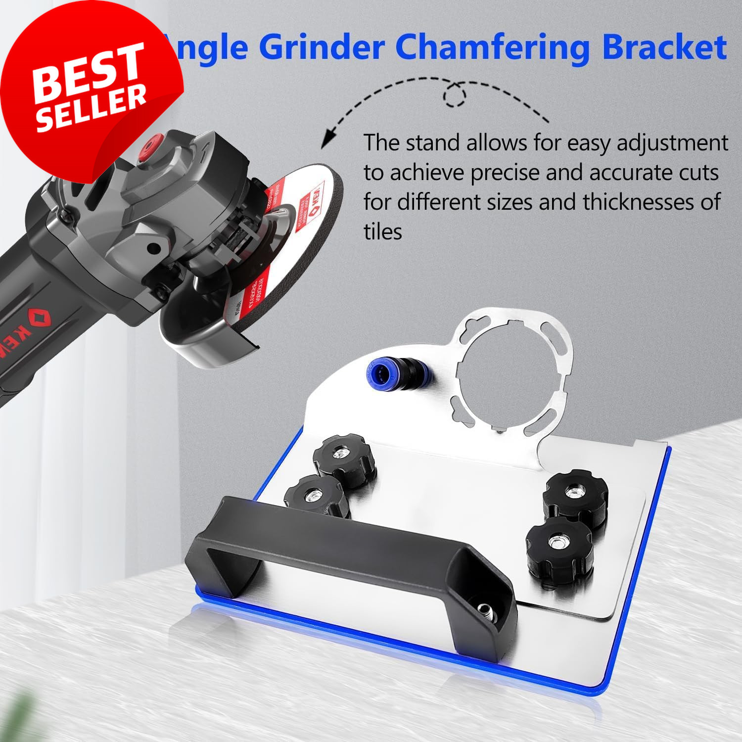 45° Tile Chamfering Tool for Angle Grinder Precise Ceramic Tile Cutting Stand