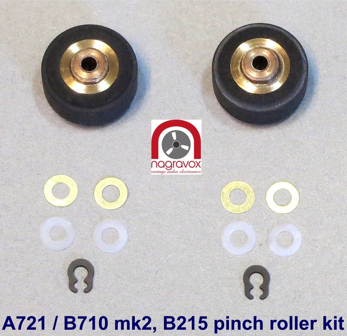 Revox Cassette B215 (some later B710 mk2) and Studer A721 Pinch Roller Kit