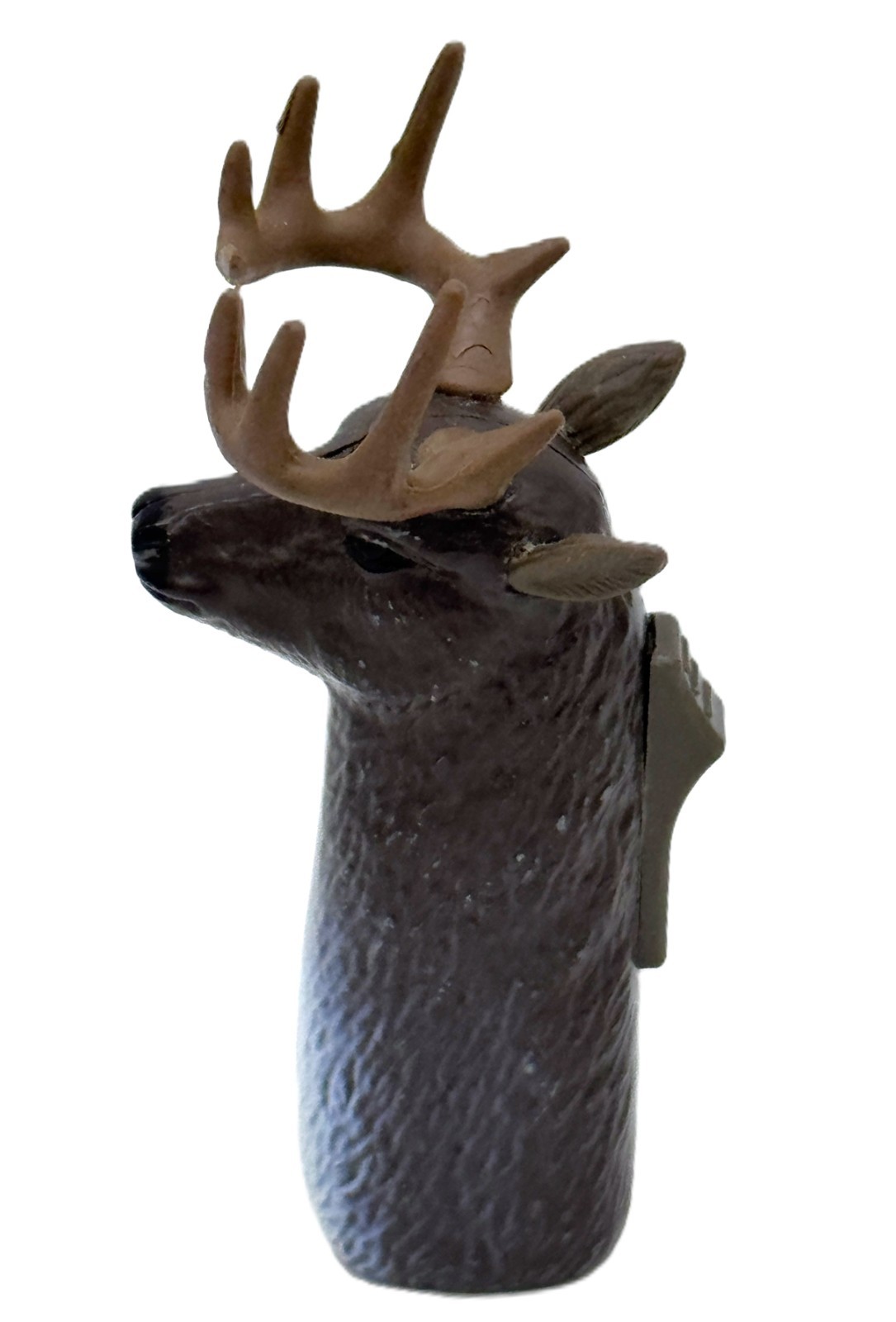 Refillable Buck Deer Head w/ Rubber Antlers Decorative Flame Lighter 🦌🦌