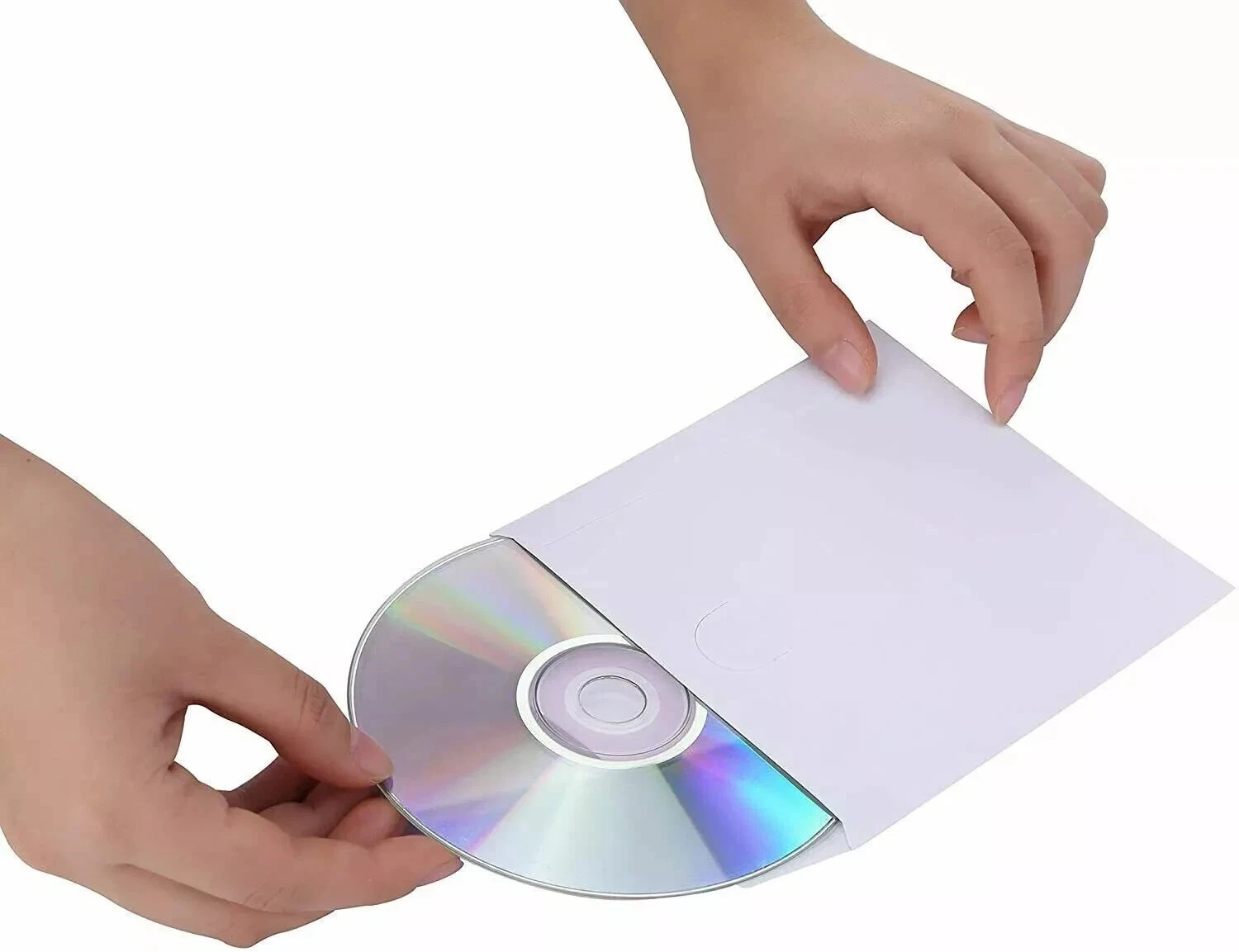 Paper CD/DVD Sleeves with Window & Flap Lot
