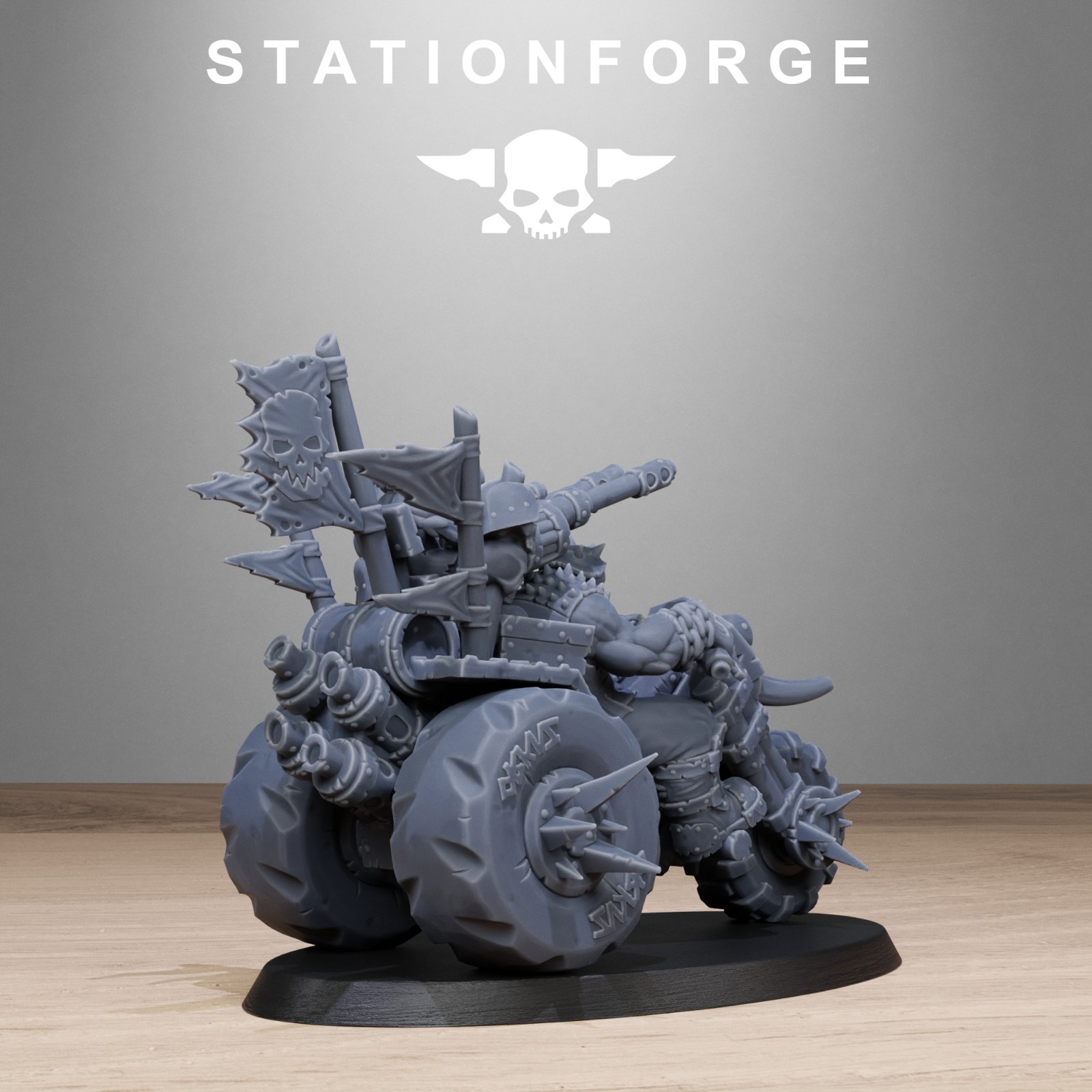 Orkaz Bikers from Station Forge 32mm scale.