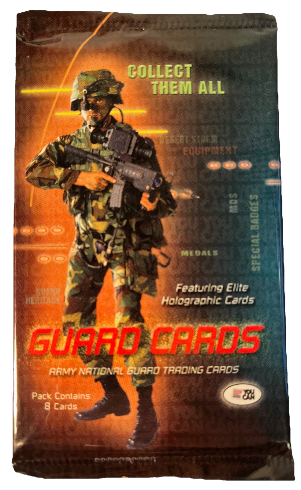 2001 Guard Cards Army National Guard Trading Card Pack,Unopened Sealed (B158)