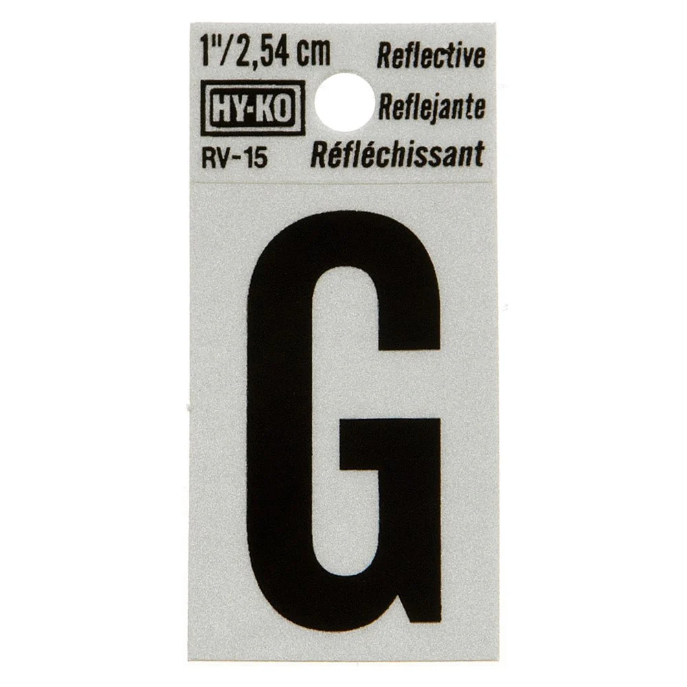 Hy-Ko™ 1.25" Reflective Letter G (10 pcs.)