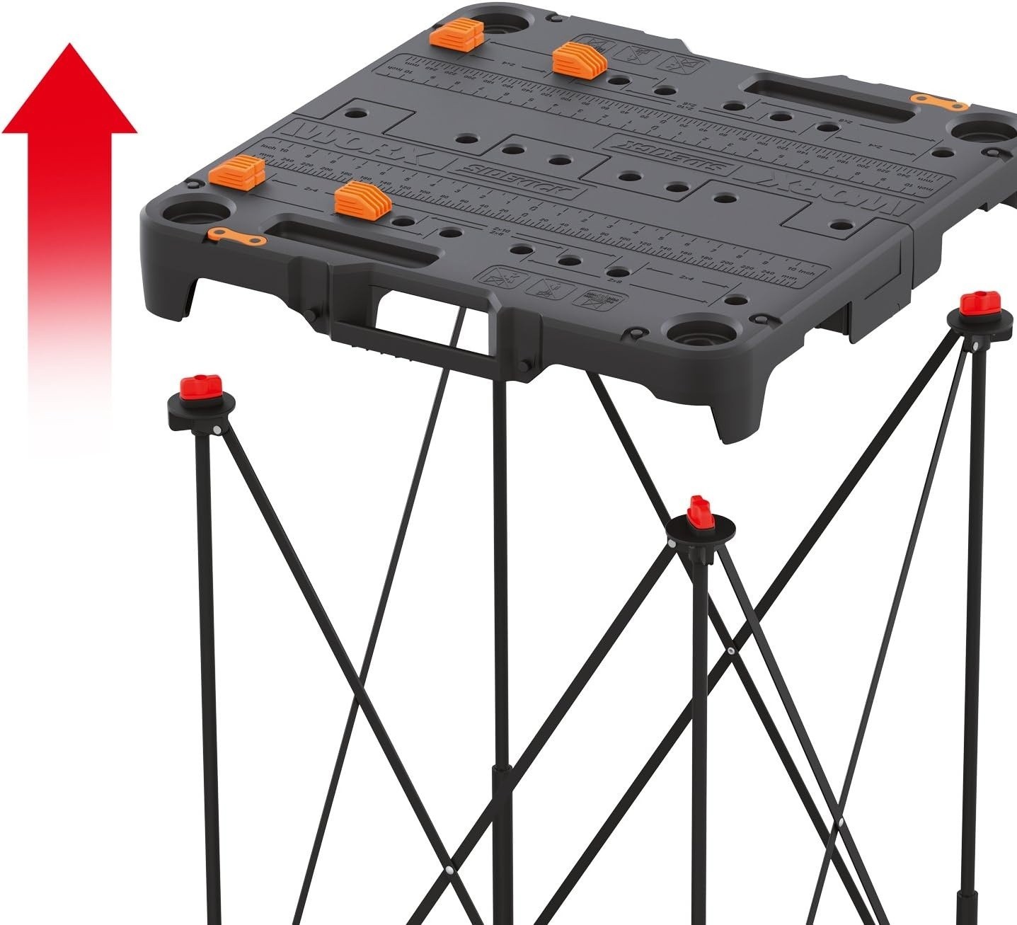 Worx WX066 Sidekick Folding Work Table, Portable All-in-one Work Bench