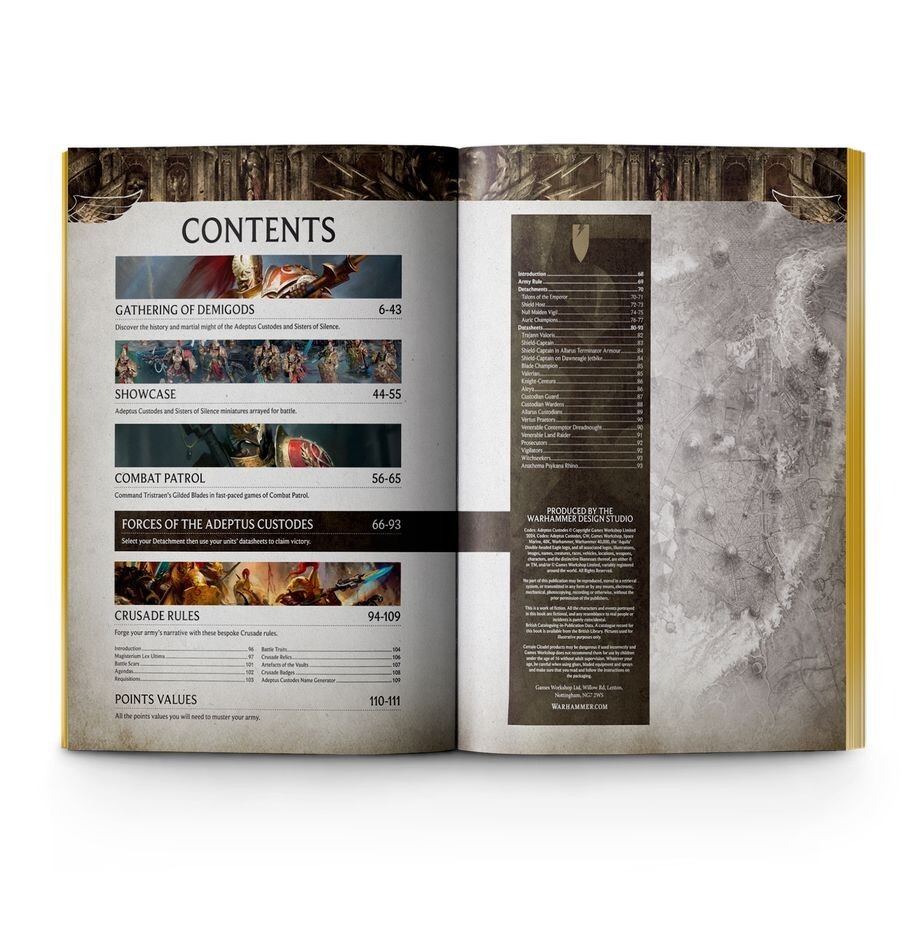 Games Workshop Warhammer 40k Codex Adeptus Custodes Collectors Edition 2024 BNIB