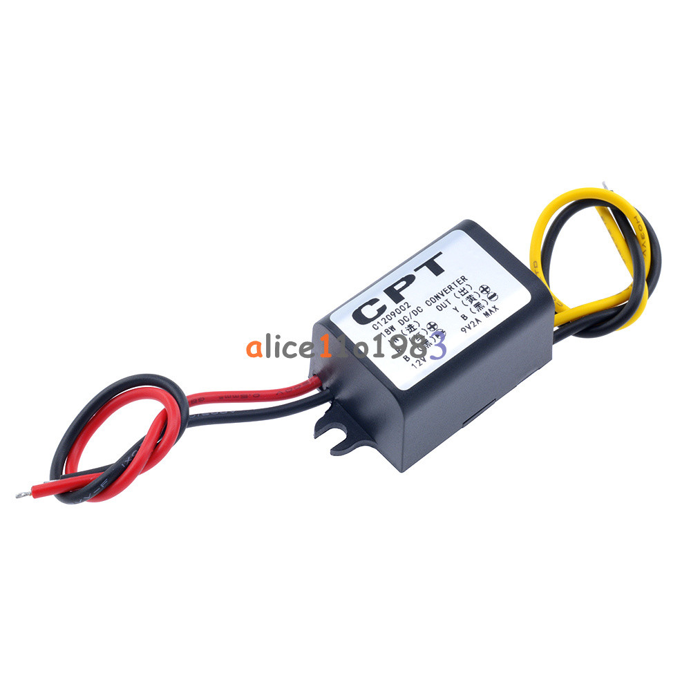 DC DC Converter 12V Step Down to 9V 2A 15W Power Supply Module Waterproof