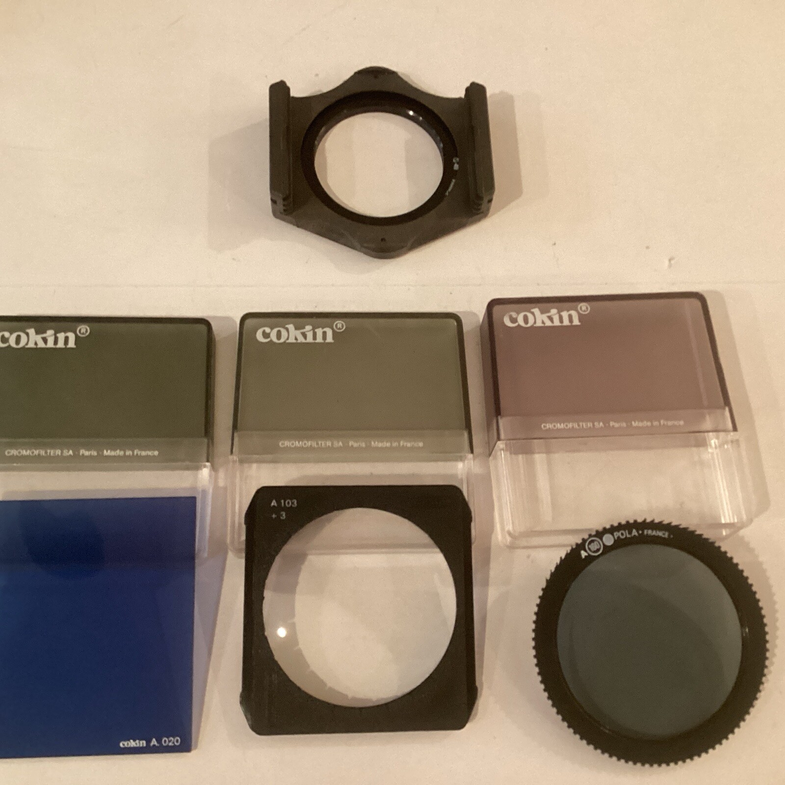49mm 3-Slot Filter Holder for Cokin Filters & 3 Filters W/cases