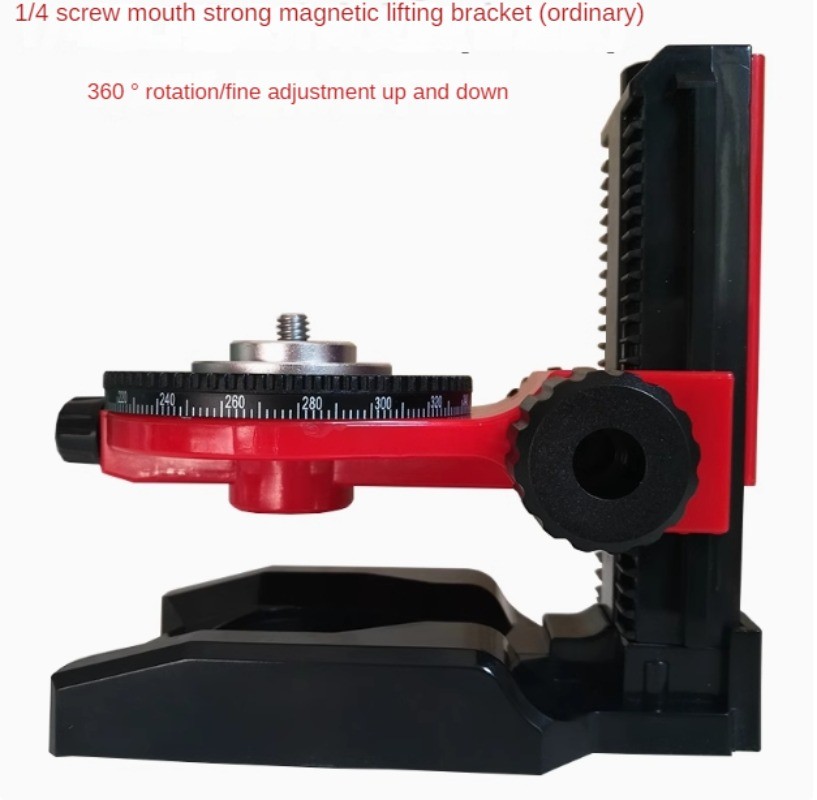 1/4-inch L-shaped Multi-Function Mount Ceiling Mount Base with Laser Level