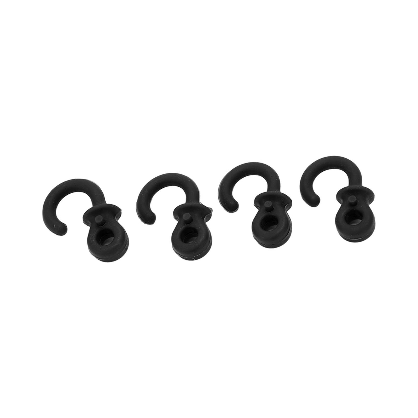 Black 4Pcs Archery Bow String Silencers Monkey Tail Compound Bow String
