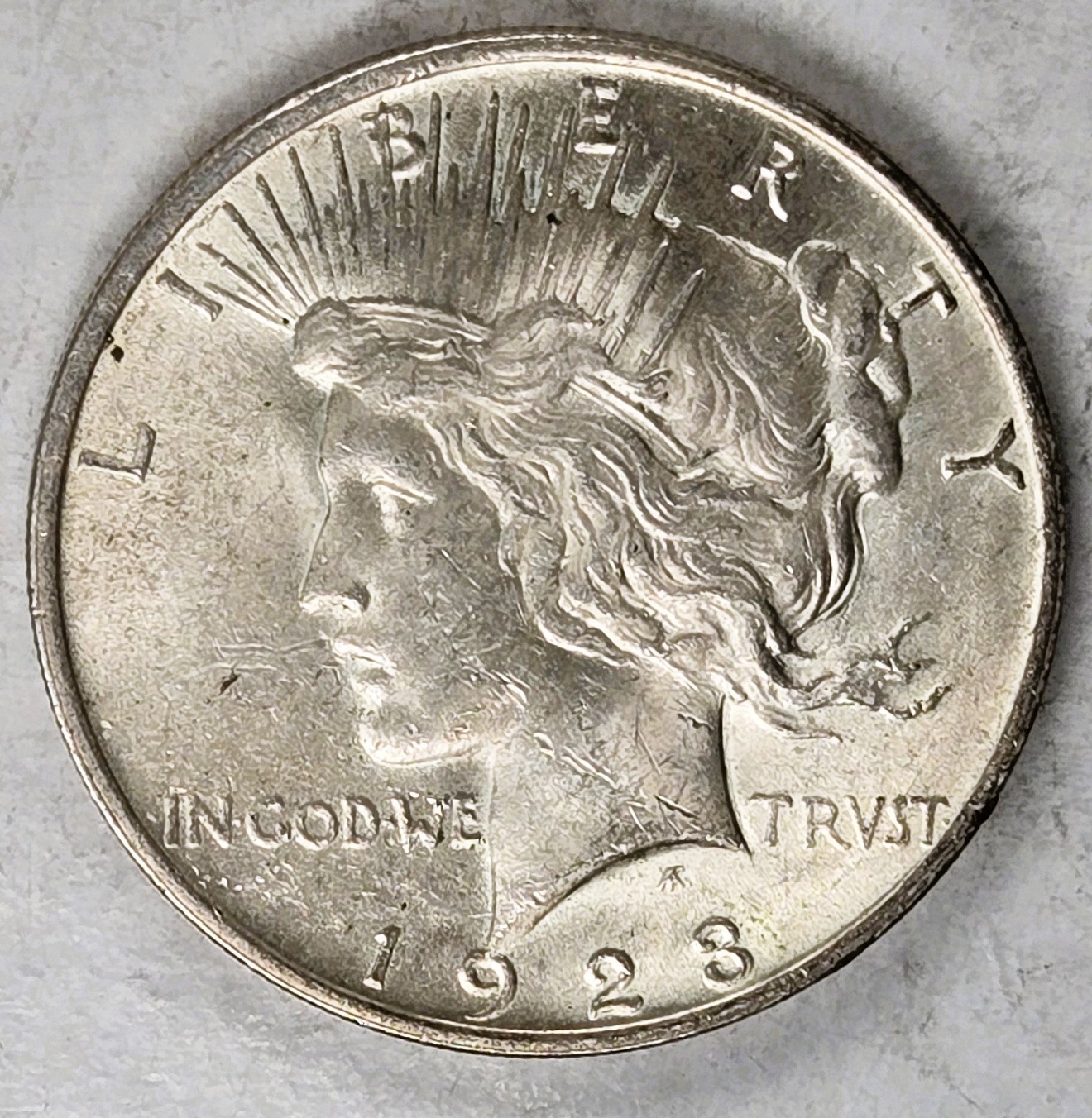 1923 Peace Silver Dollar - UNCIRCULATED - 90% Silver - FREE SHIPPING!