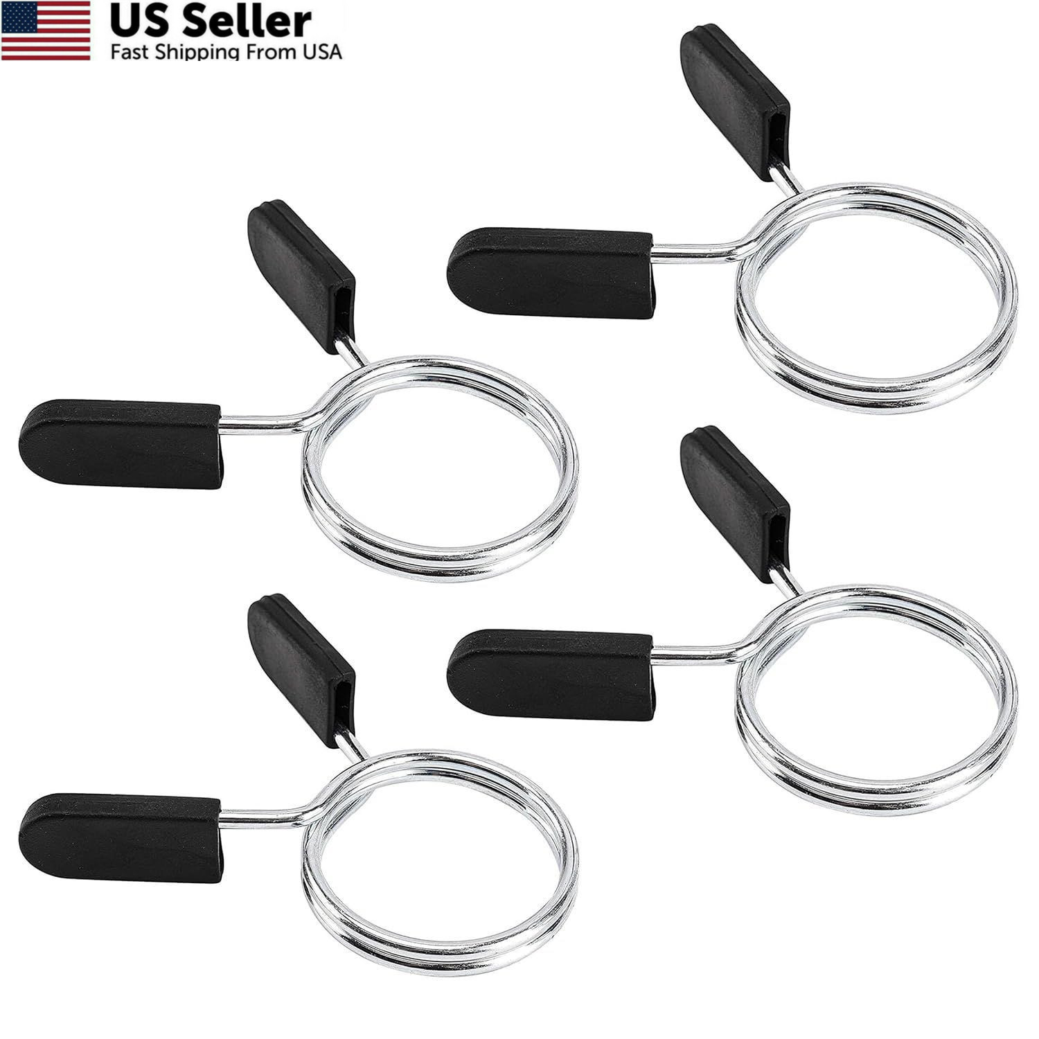 Barbell Clips Olympic Clamps Collars 2 Inches Weight 2 Inch 4 Pack