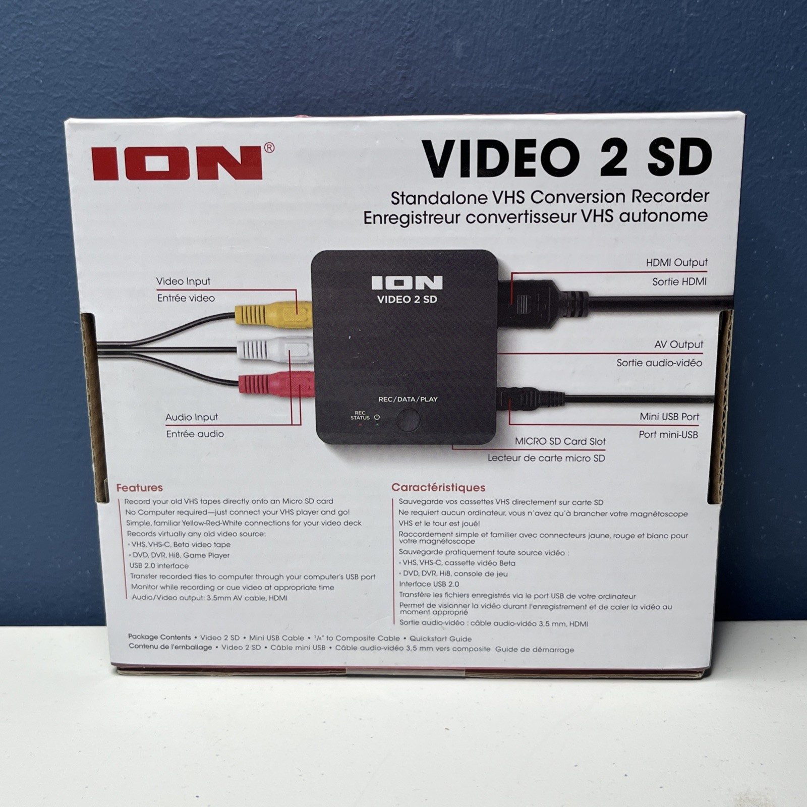 ION VIDEO 2 SD STANDALONE VHS CONVERSION RECORDER HDMI