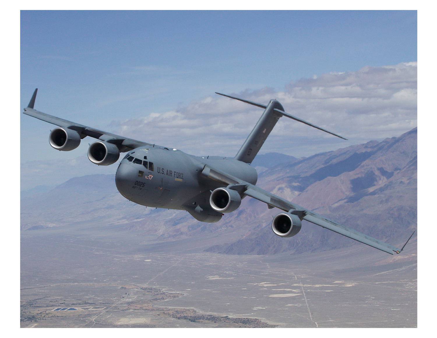 2007 C-17 Globemaster III Aircraft Test Flight 8x10 Photo Print On 8.5" x 11"
