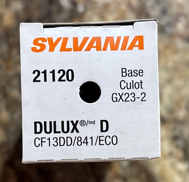Sylvania Dulux D 13W 21120 CF13DD/841/ECO Compact Fluorescent Bulb