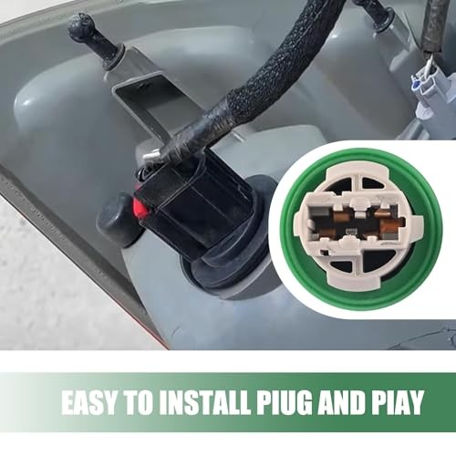 2 PCS Turn Signal Light Sockets, Three-pin Front Park Light Sockets,